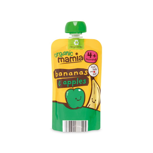 Mamia Organic Banana Apple Purees 6+ Months 120g