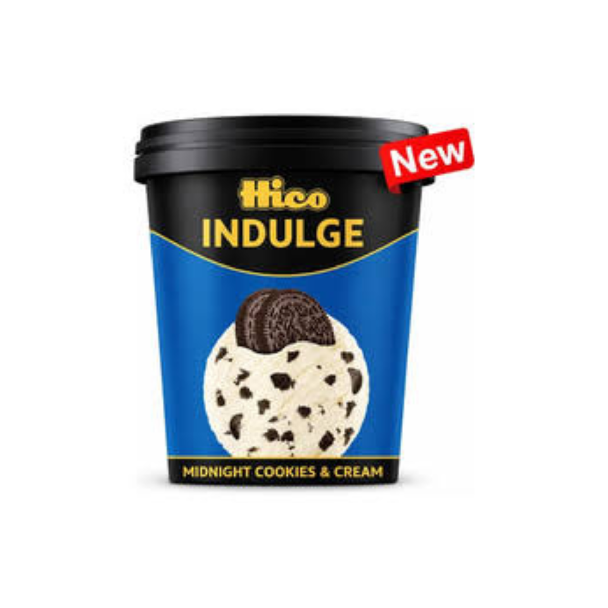 Hico Indulge Midnight Cookies & Cream Tub 500ml