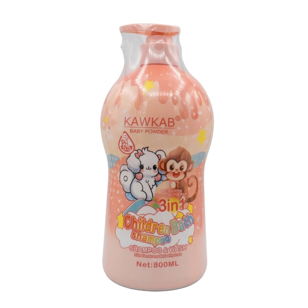 Kawkab 3 In 1 Children Body Wash Shampoo 800ml