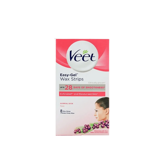 Veet Wax Strips Easy Gel Normal Skin 8s