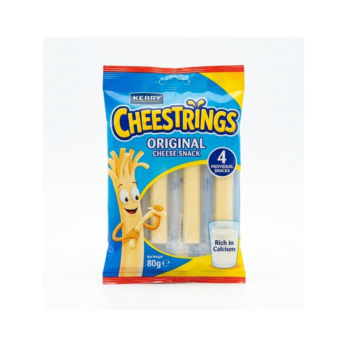 Kerry Cheestrings Original Cheese Snack 4s 80g