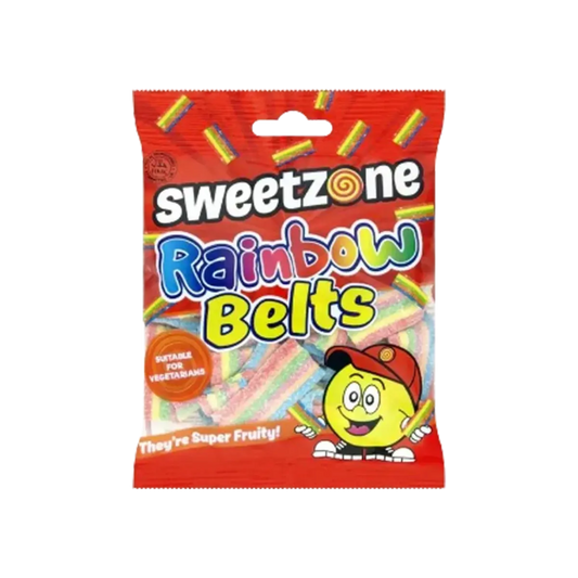 Sweet Zone Candy Rainbow Belts 90G