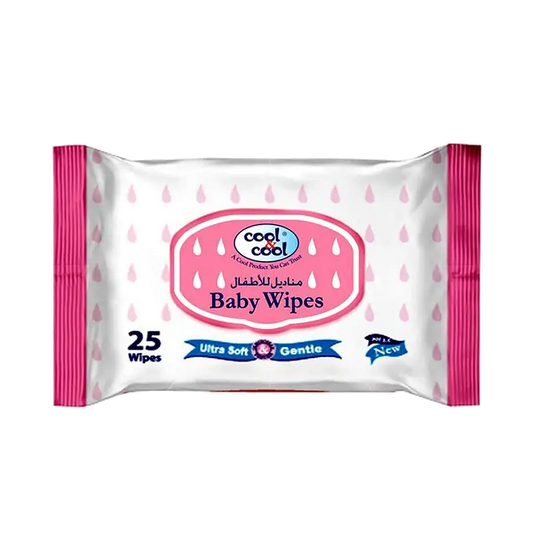 Cool n Cool Baby Wipes 25s