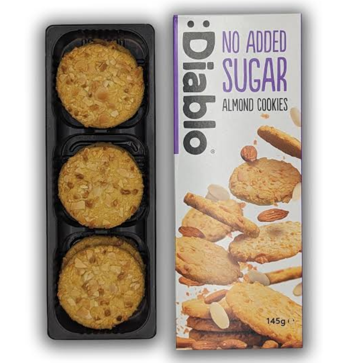 Diablo No Added Sugar Almond Cookies 145g