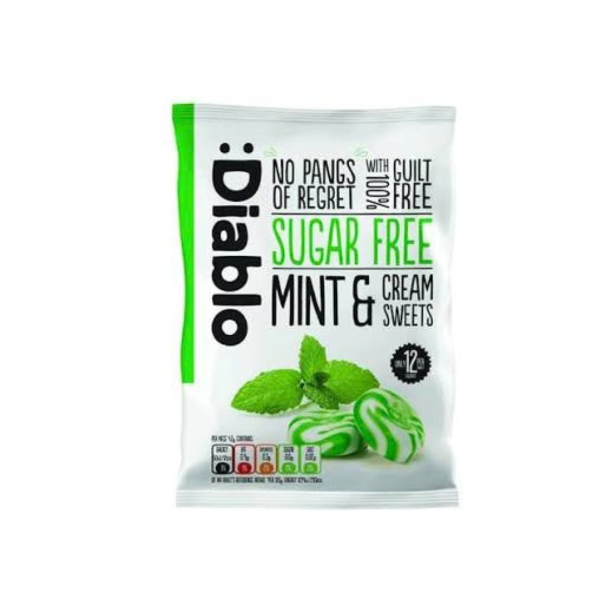 Diablo Sugar Free Candy Mint & Cream 75g