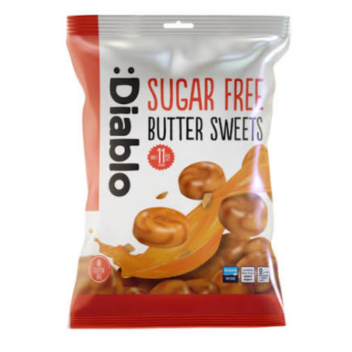 Diablo Sugar Free Butter Sweets, with Sweeteners 75g