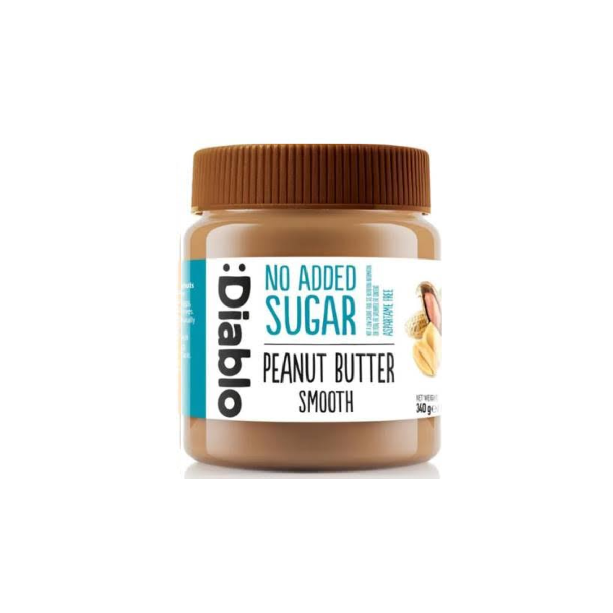 Diablo No Added Sugar Peanut Butter Smooth 340g
