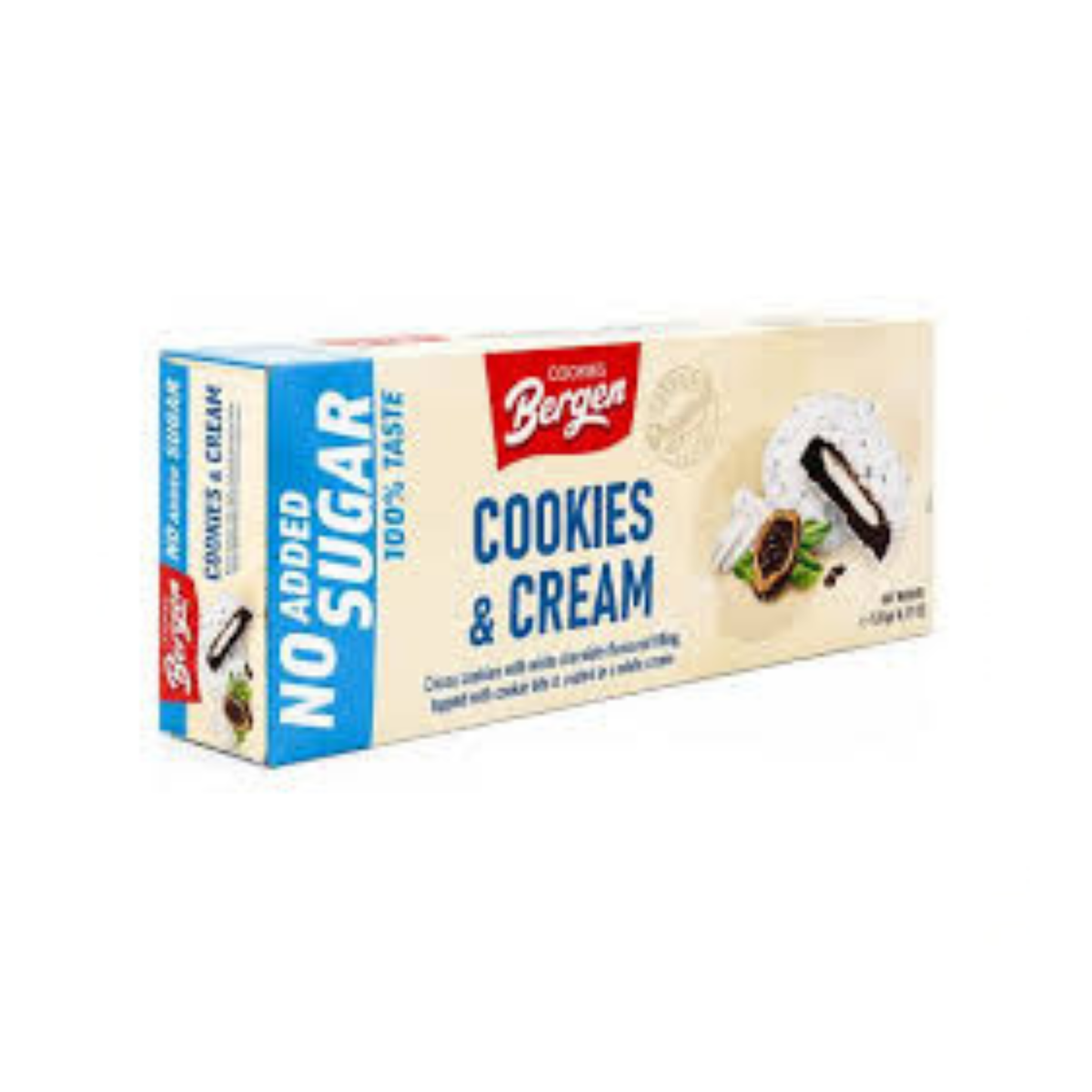 Bergen Cookies Cream Sugar Free 128g