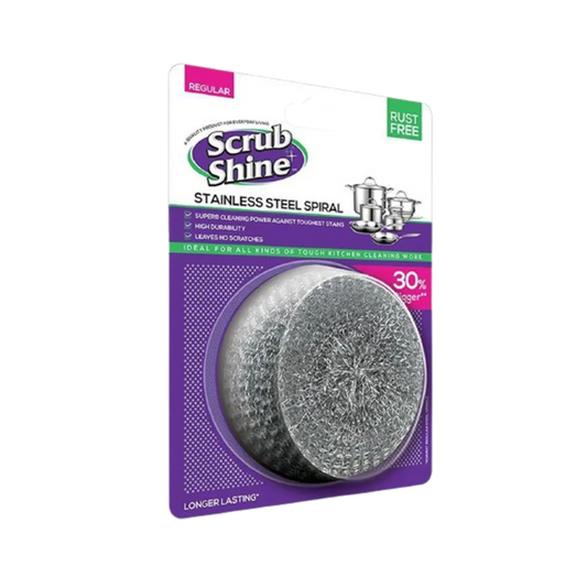 Rex Stainless Steel Spiral Scrub