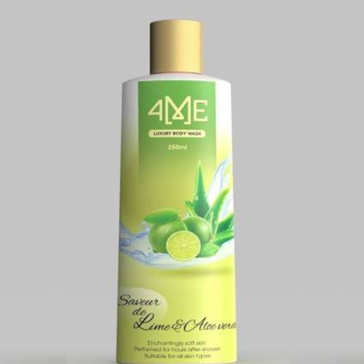 4Me Luxure Body Wash Lime Aloevero 250ml