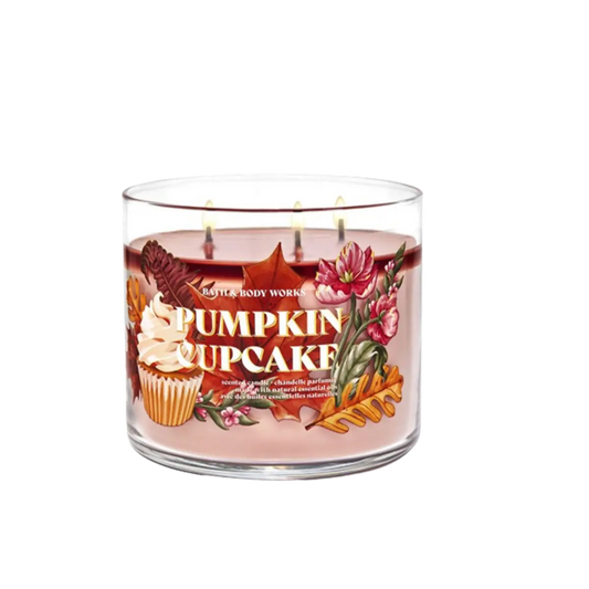 Bath & Body Works Candle 3 Wick Pumpkin Cupcake