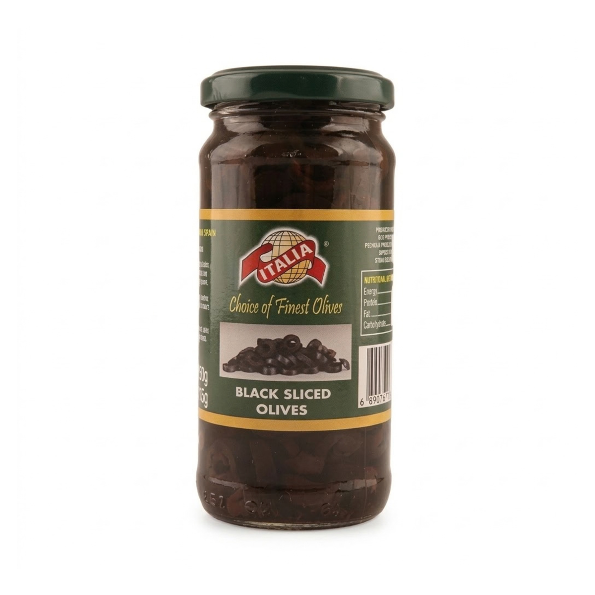 Italia Black Sliced Olives 450g