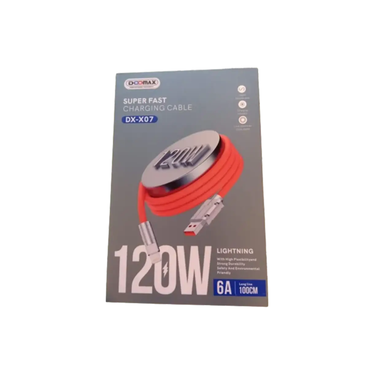 Doomax Super Fast Charging Cable 120W Lightning Dx-X07