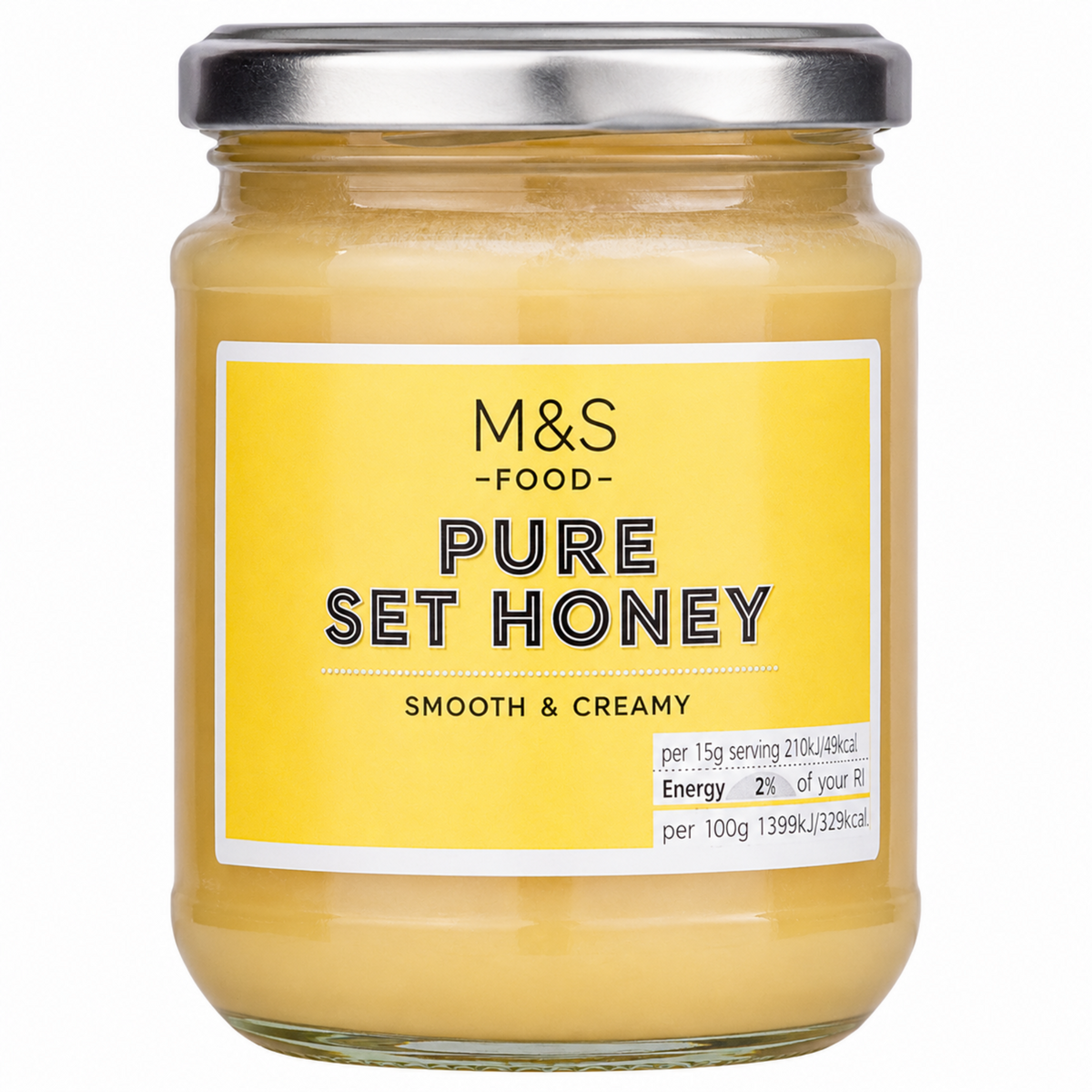 M&S Pure Set Honey Smooth Creamy 340g