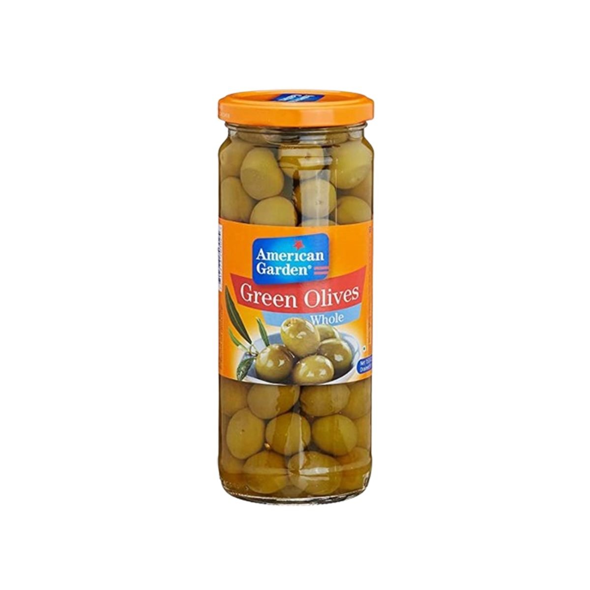 American Garden Green Olives Whole 212g