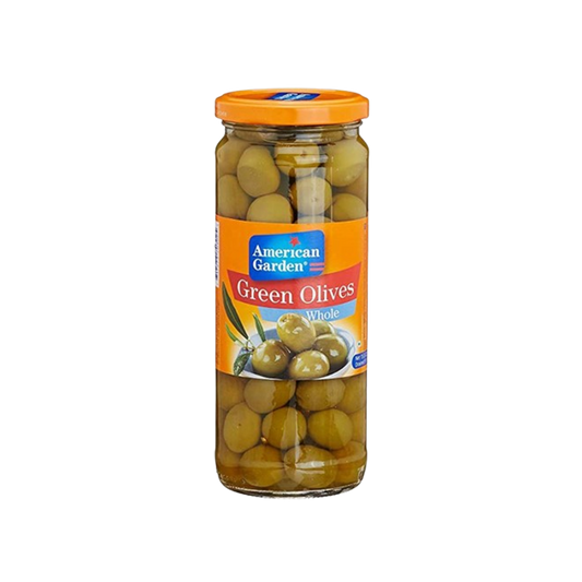 American Garden Green Olives Whole 212g