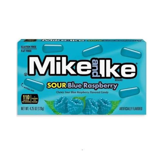 Mike n Ike Sour Blue Raspberry Candy 120g