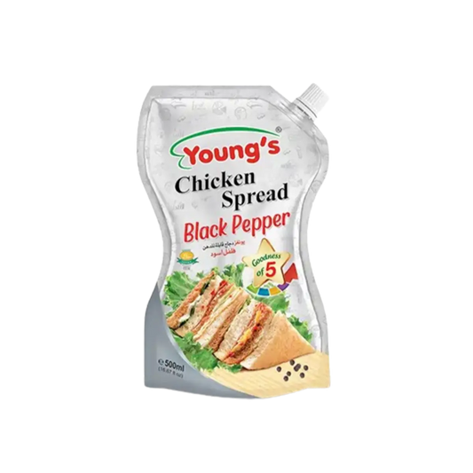 Youngs Chicken Spread Black Pepper 500Ml