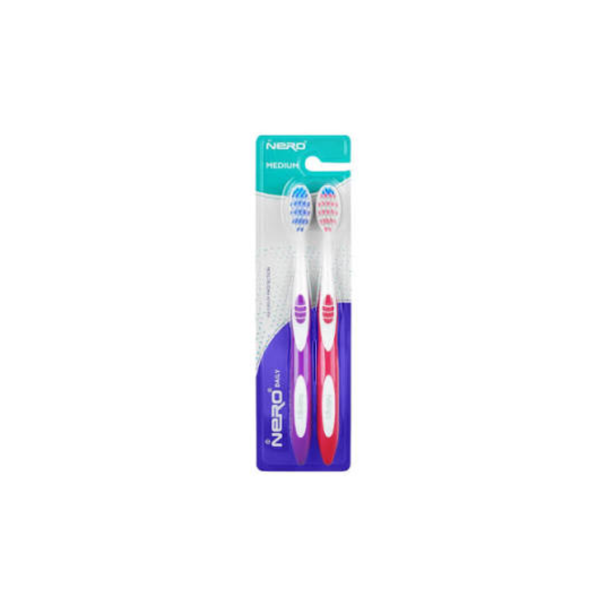 Nero Medium Tooth Brush Twin Pack K406