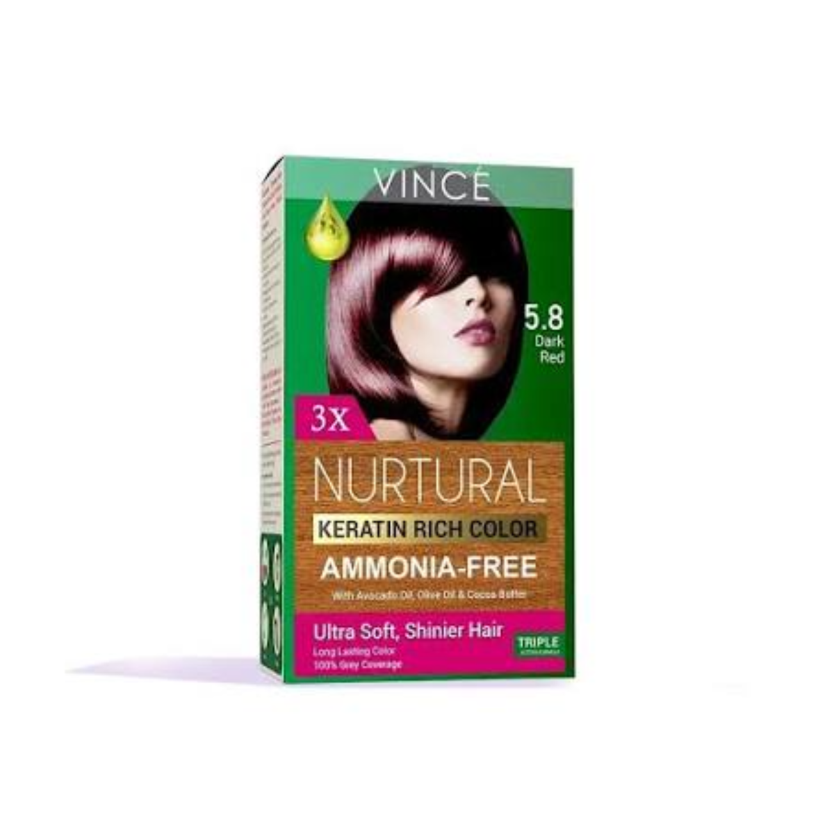 Vince Nurtural Keratin Rich Colour Dark Red 5.8