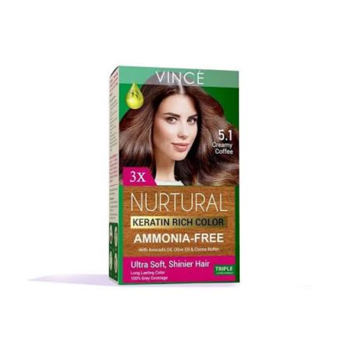 Vince Nurtural Keratin Rich Colour Creamy Coffee 5.1
