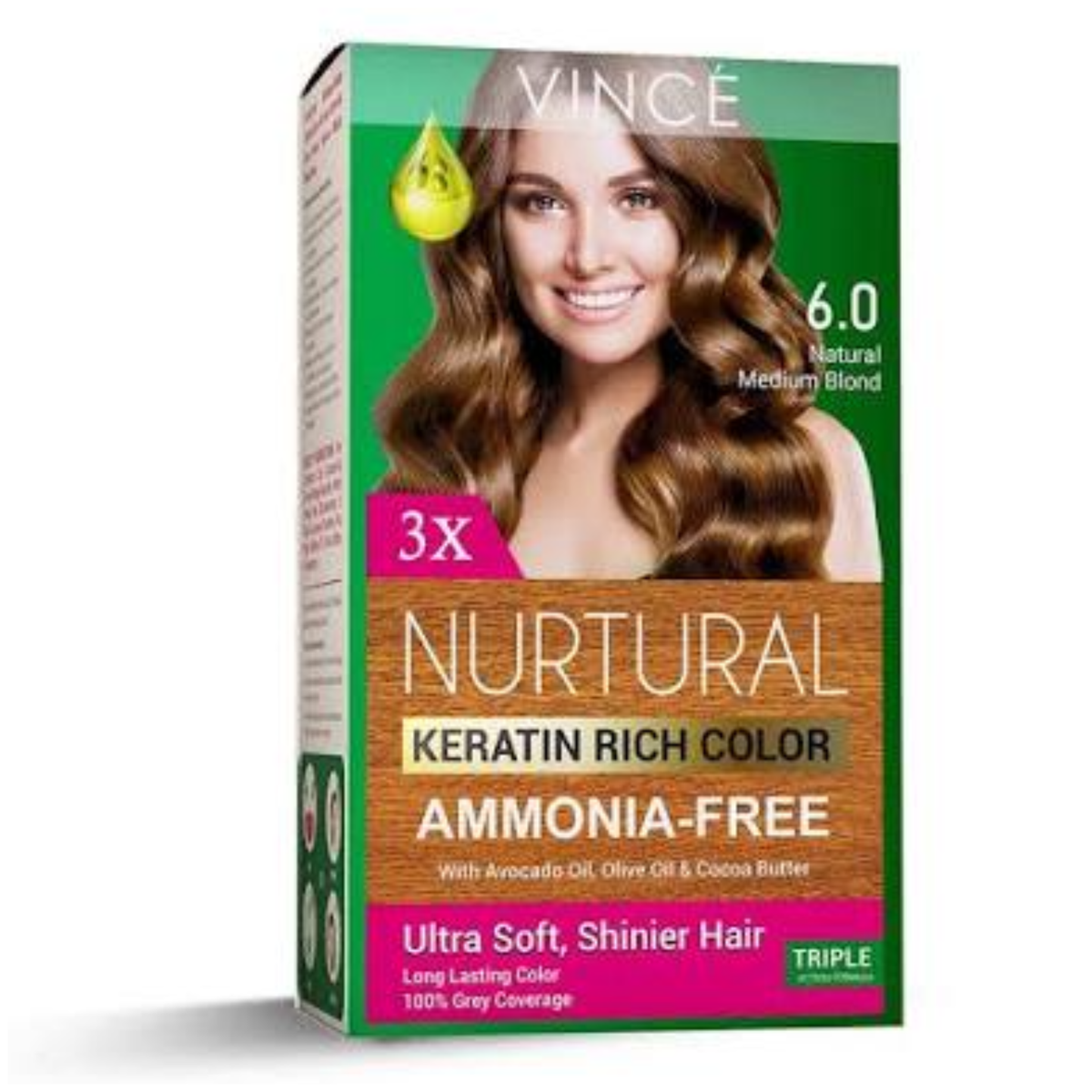 Vince Nurtural Keratin Rich Colour Medium Brown 6.0