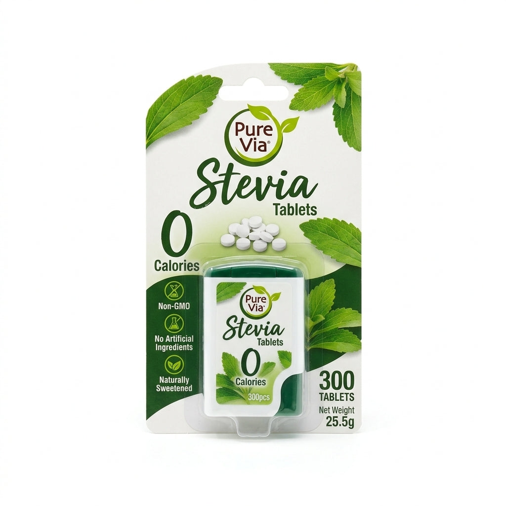 Pure Via Stevia 0 Calories Tablets 300Pcs 25.5g