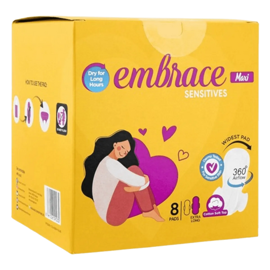 Embrace Pads Sensitive Maxi Extra Long 8 Pcs