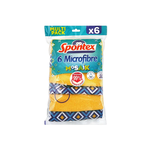 Spontex Mosaik Microfiber 6 Pcs