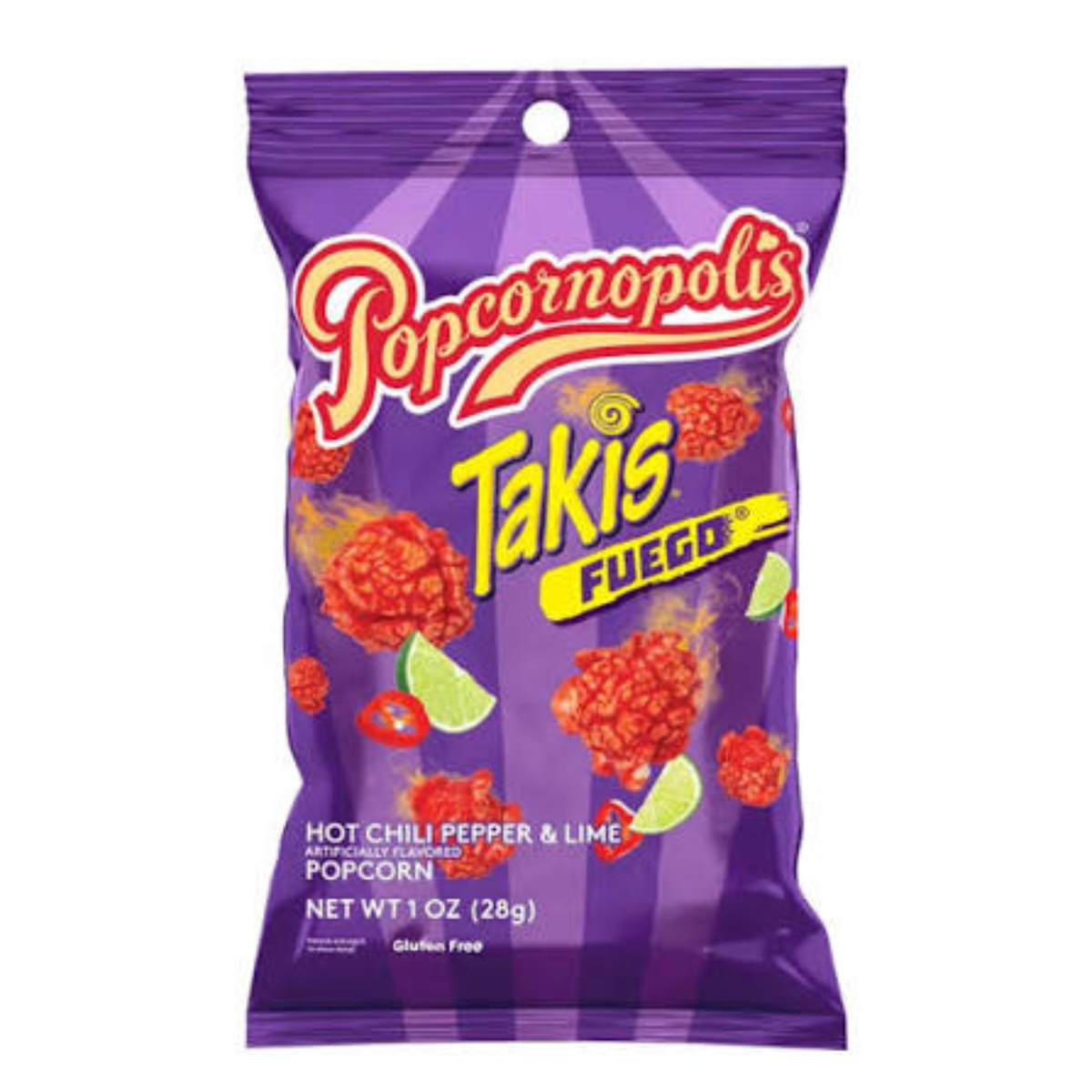 Takis Fuego Hot Chili Pepper Lime Popcorn 28g