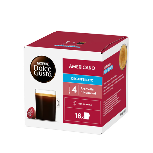 NESCAFÉ Dolce Gusto Americano Decaffeinato Pods (16 Capsules)