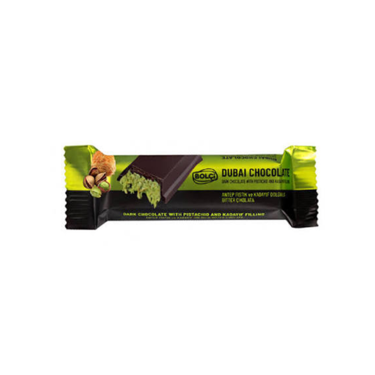 Bolci Dubai Dark Chocolate Pistachio Filling 30g