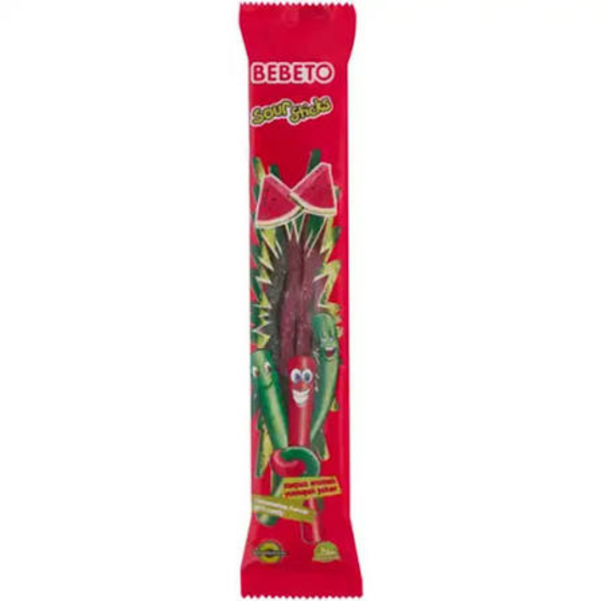 Bebeto Sour Sticks Watermelon Candy 35g