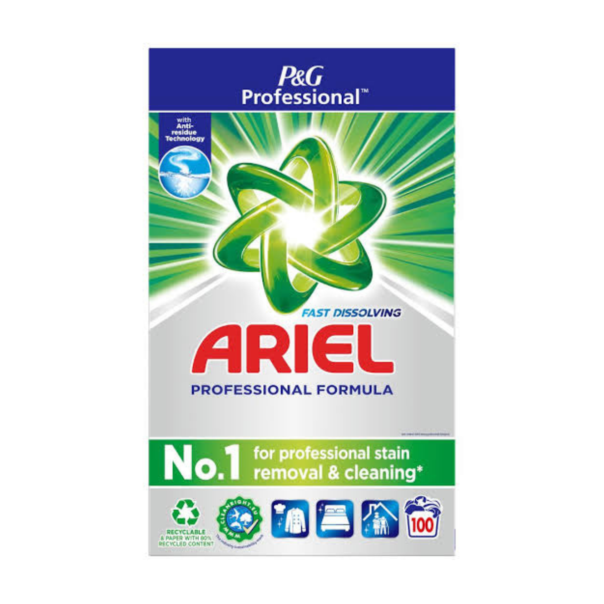 Ariel Professional Washing Powder Regular 100 washes, 6kg
