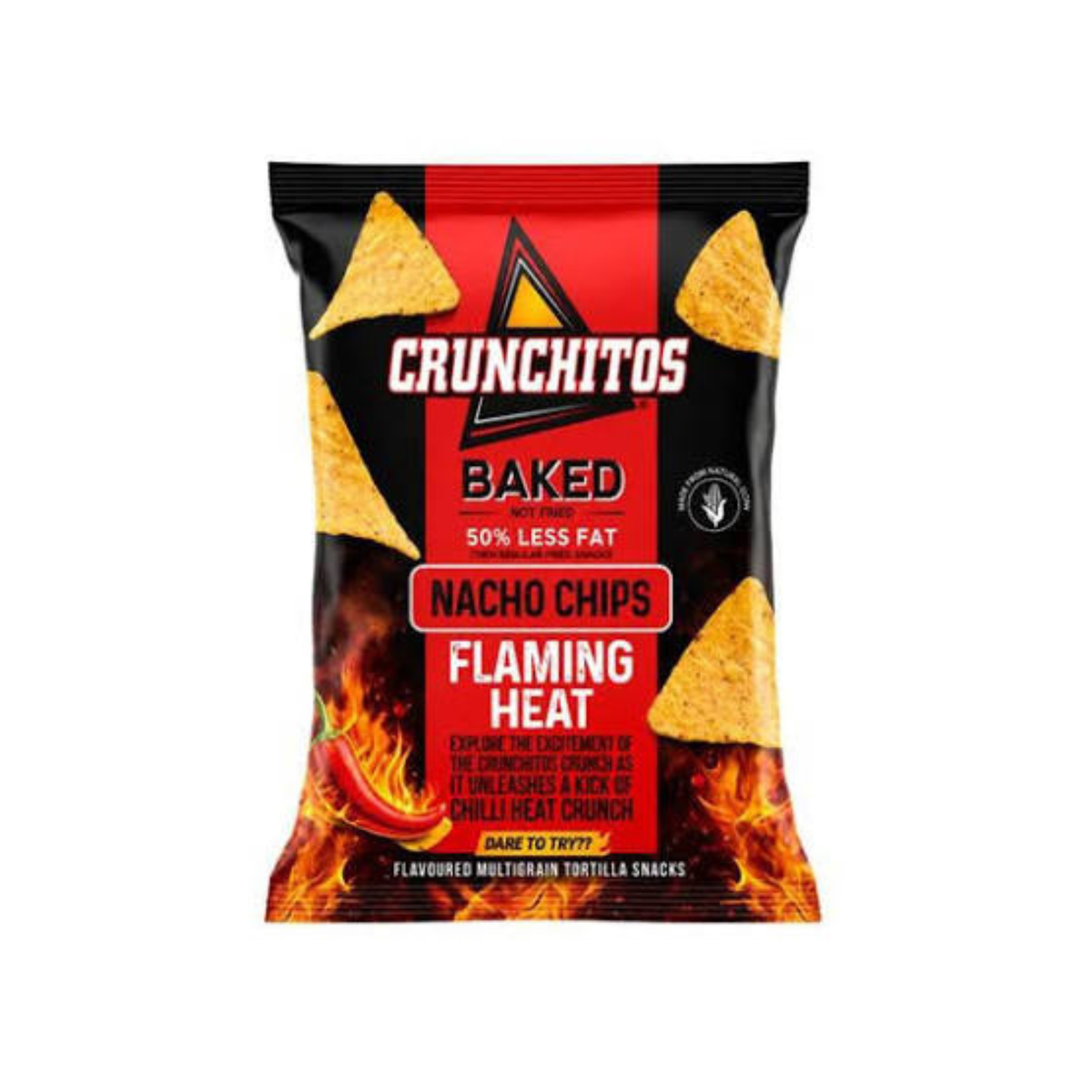 Crunchitos Nacho Flaming Heat Chips 34g