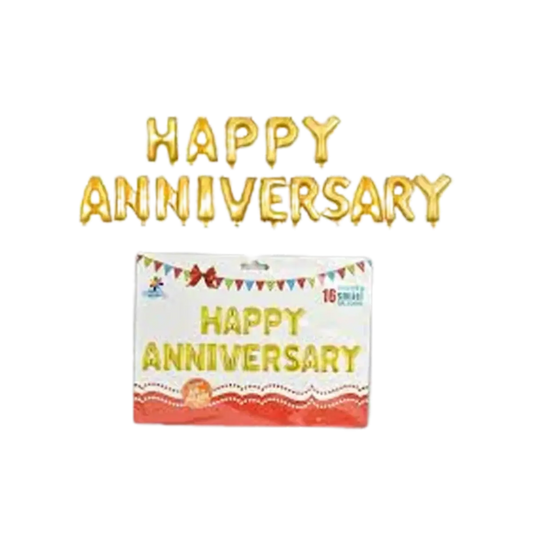 Happy Anniversary Smile Balloons 16Pcs