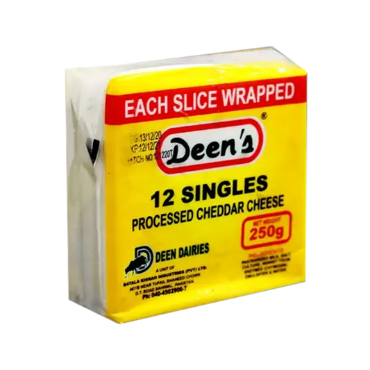Deens Cheddar Cheese Slices 250Gm