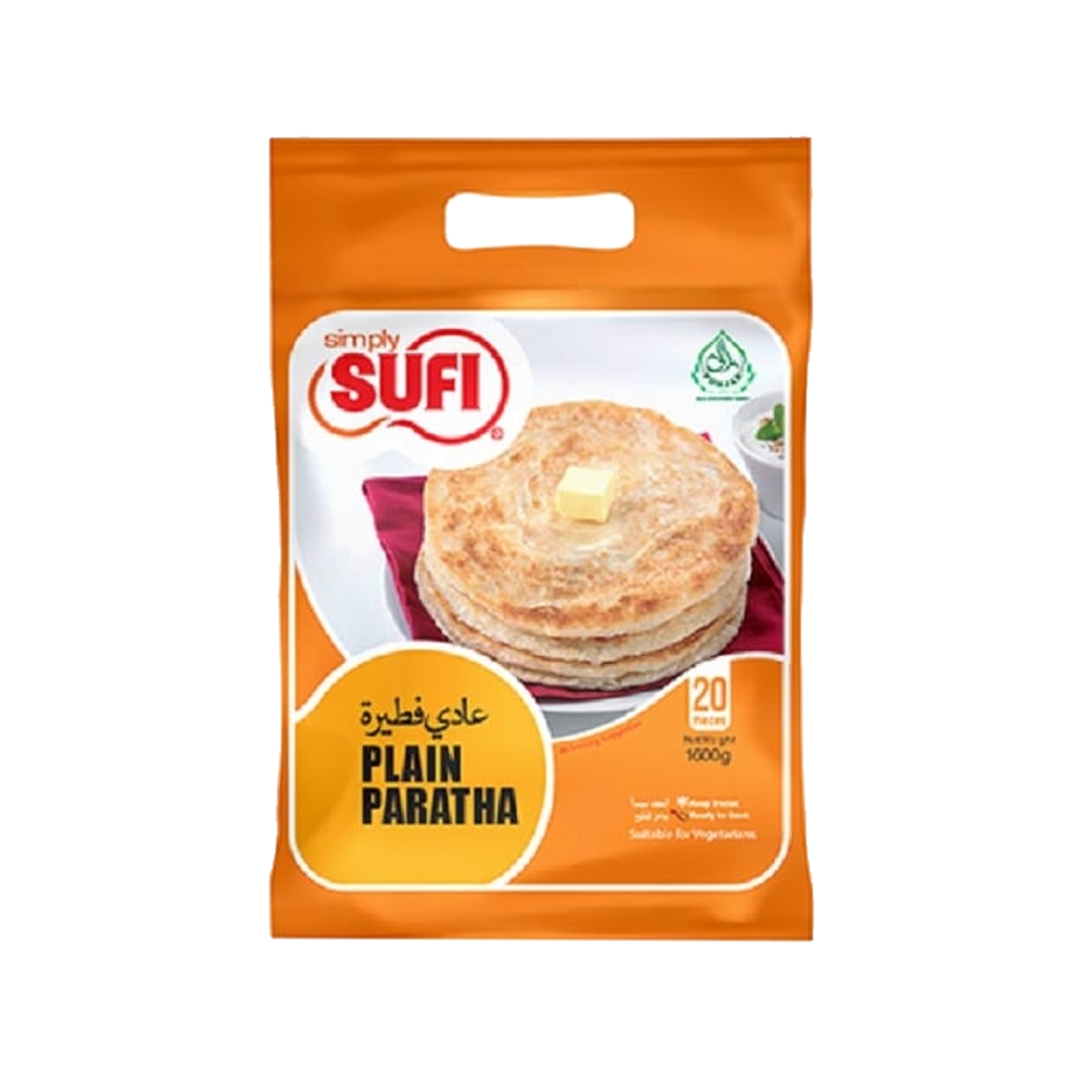 Sufi Plain Paratha 20Pcs 1.6kg