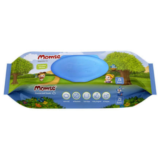 Momse Baby Wipe Antibacterial Regular 72 Pic