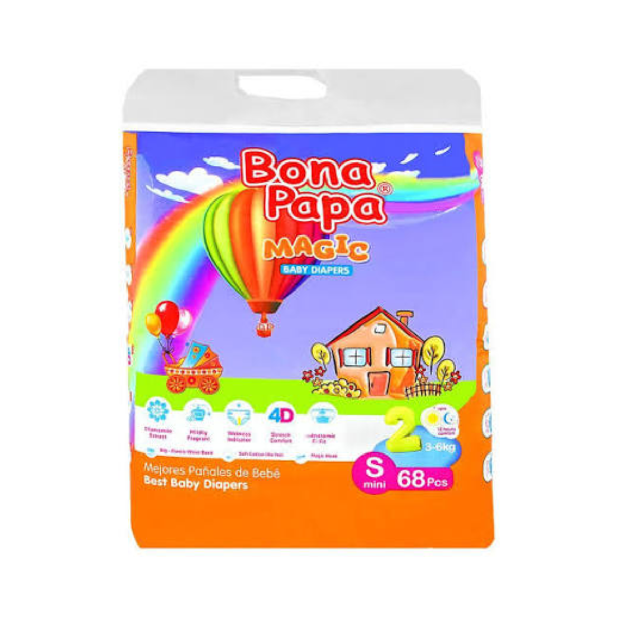 Bona Papa Magic Baby Diapers Small Mini 68Pic