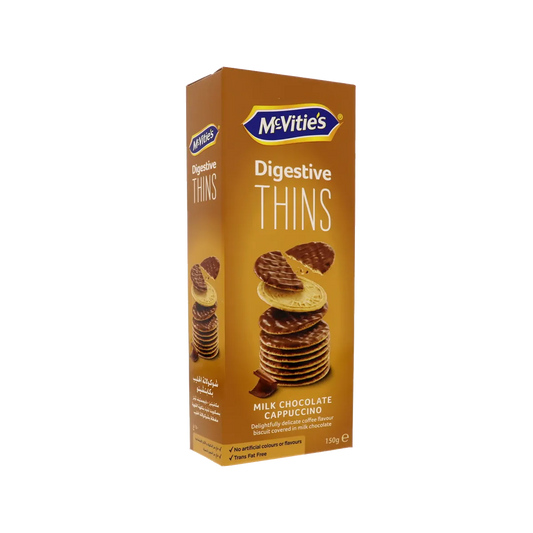 Krunchees Digestive Thins Cappuccino Biscuit With Milk Chocolate 120G