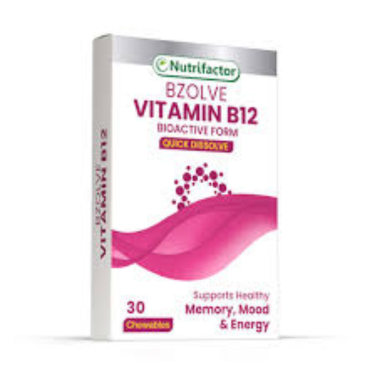 Bzolve 2000mcg Vitamin b12 Nutrifactor 30s