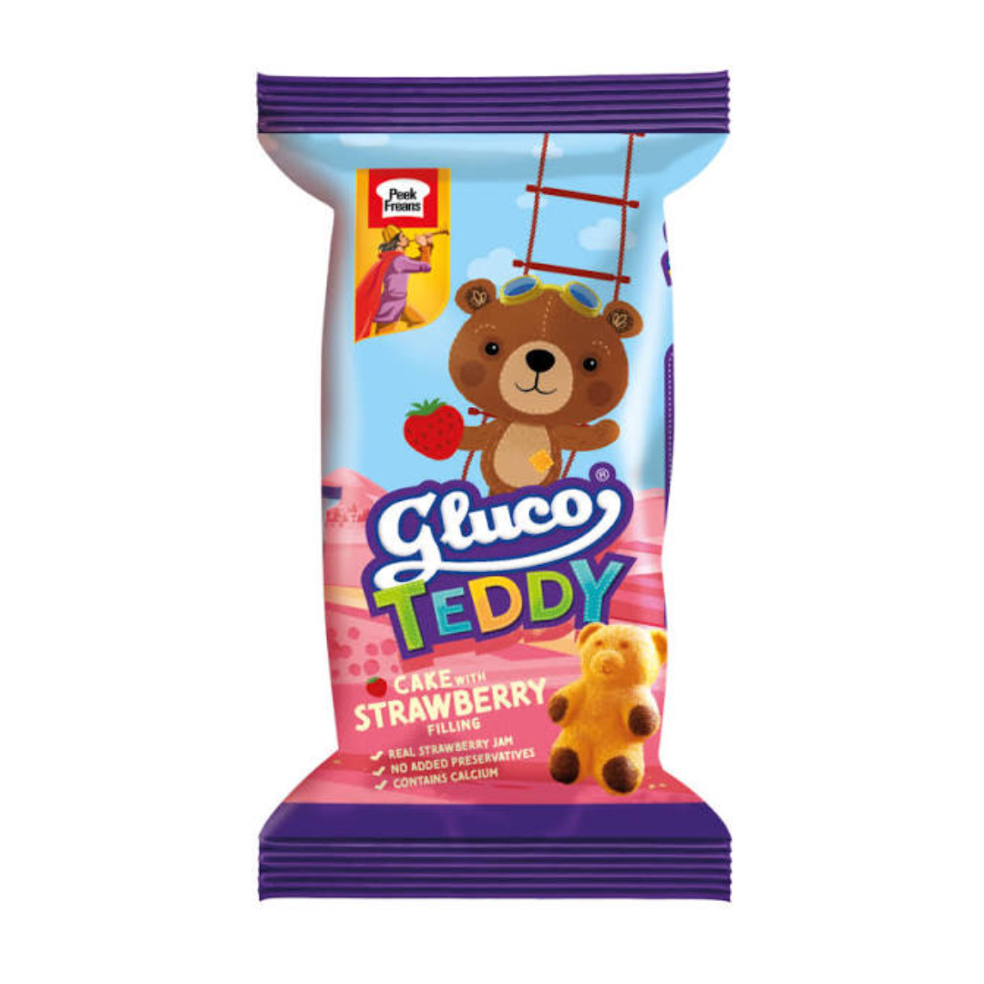 Peek Freans Gluco Teddy Strawberry Filling Cake 31g