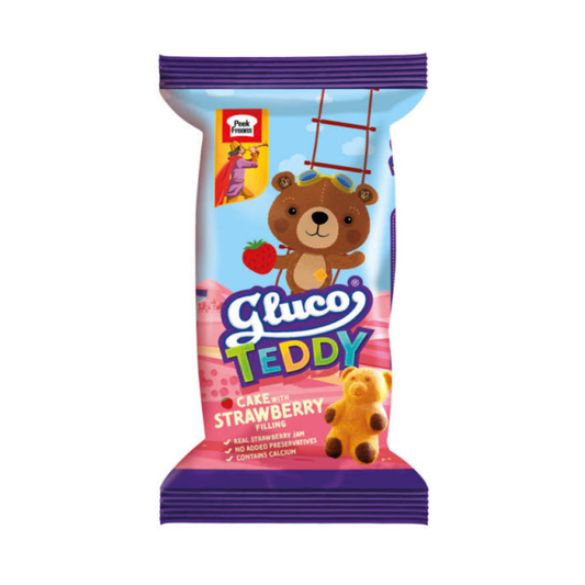 Peek Freans Gluco Teddy Strawberry Filling Cake 31g