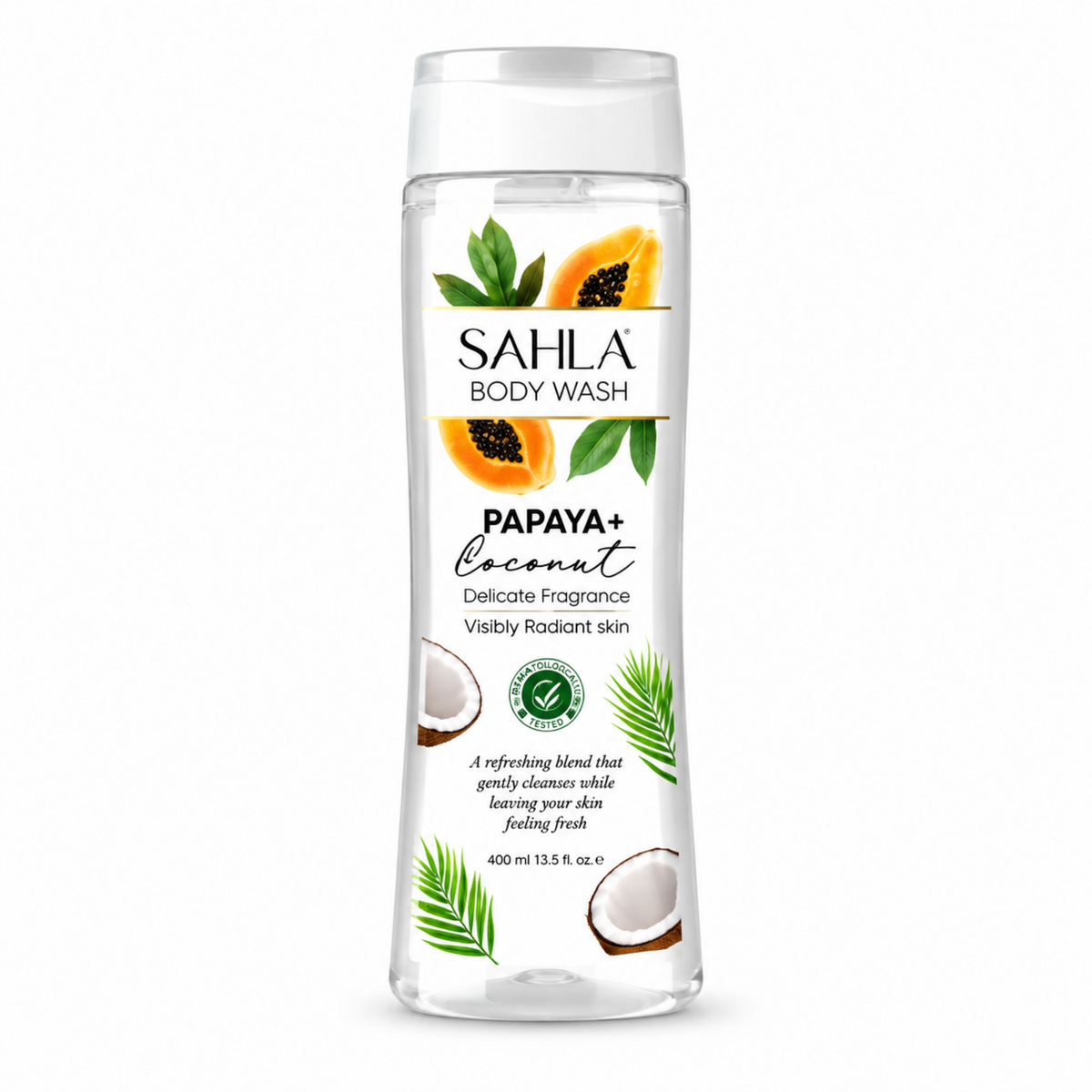 Sahla Papaya Coconut Body Wash 400ml