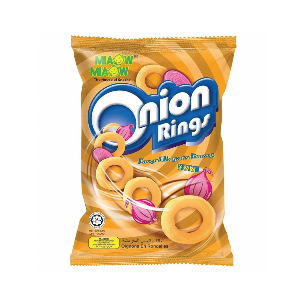 Miaow Miaow Chips Onion Rings 60g