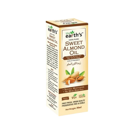 The Earths Sweet Almond Oil Bottle 30ml
