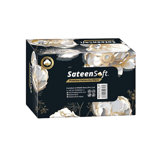 Sateen Soft Life Style Black Tissue Box