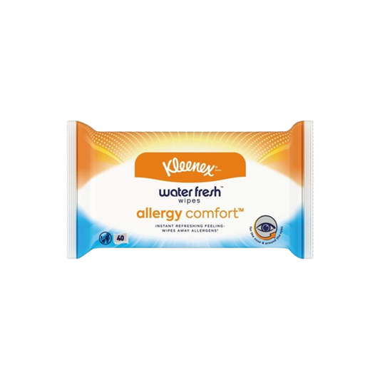Kleenex Waterfresh Allergy Comfort Wipes - 40 Wipe Pack
