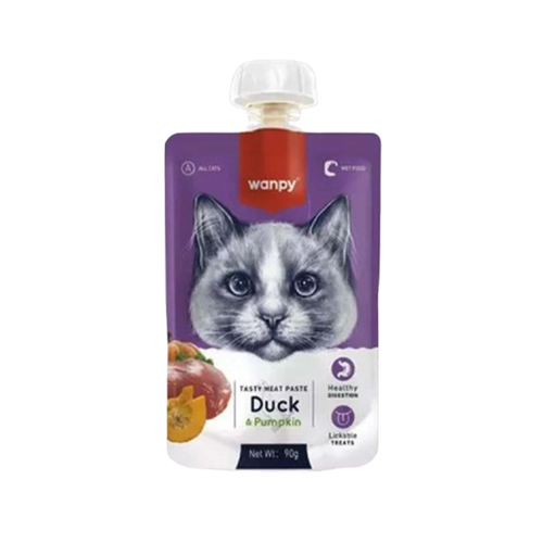 Wanpy Meat Paste Duck Pumpkin Cat Food 90g